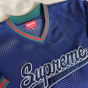 SUPREME Mesh Baseball Top